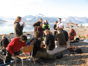 the team at work