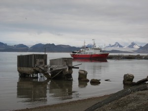 Remains of old loading installation