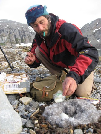 Steffen Hahn, collecting eggs
