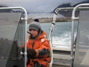 Voor de foto achter het stuur