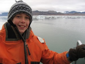 Tussen de ijsblokken