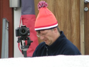 Maarten zet zijn camera klaar